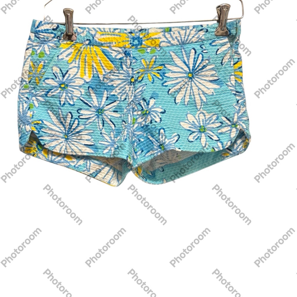 LILLY PULITZER women’s size 00 Adie Daisy blue shorts